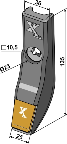 Skærspids 25mm - Extreme Carbide