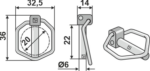 0808310 - Amazone ringsplit for splitbolt