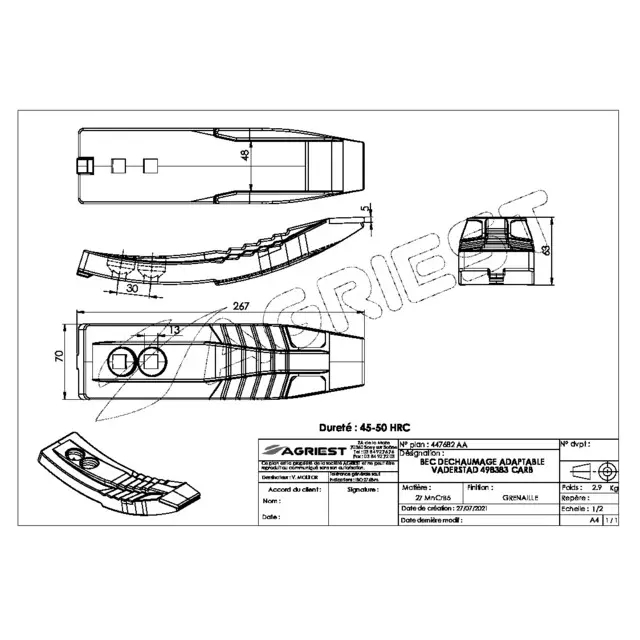 Väderstad spids 50/80mm 205006